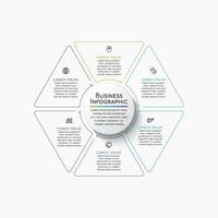 Presentation Business circle infographic template vector