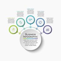 Presentation business infographic template vector