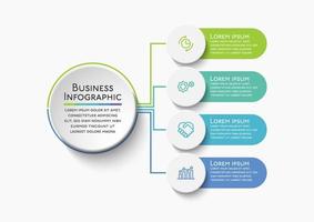 Presentation business infographic template vector