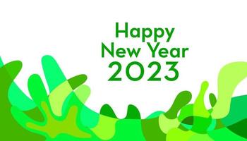 Happy New Year Colorful Fluid Abstract Background vector