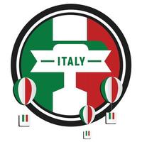 A nice flag Italy poster vector