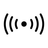 sound radio wave icon vector wifi sound signal connection for graphic design, logo, website, social media, mobile app, UI illustration