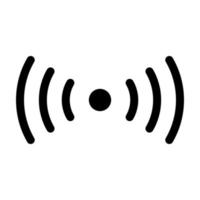 icono de onda de radio de sonido conexión de señal de sonido wifi vectorial para diseño gráfico, logotipo, sitio web, redes sociales, aplicación móvil, ilustración de interfaz de usuario vector