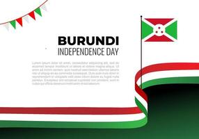 Burundi independence day on july 1st background on white background. vector