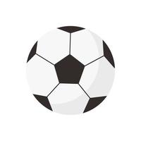 Soccer football with white ball elements with on white background. vector