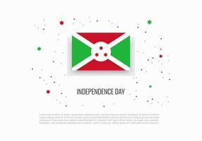 día de la independencia de burundi el 1 de julio antecedentes sobre fondo blanco. vector