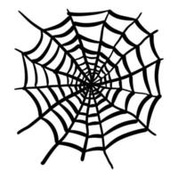 Doodle sketch style of Spider webs hand drawn illustration for concept design. vector