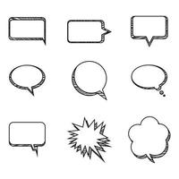 shapechatvector chat shape communication set vector