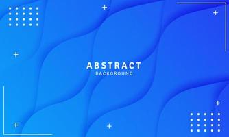 Blue color wave banner abstract background, geometric background design vector