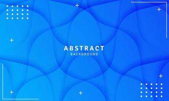 Blue color wave banner abstract background, geometric background design vector