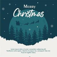 Christmas Background Post Design template vector