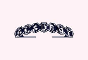 Academy letter logo and icon design template vector