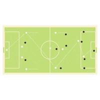 Vector soccer field