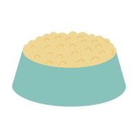 Animal food bowl. Vector illustration.