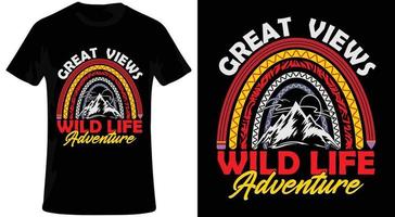 great views wild life adventure.eps vector