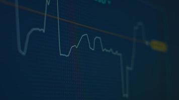 Business candle stick graph chart of stock market investment trading. Bullish point. Trend of graph abstract bull market design. The concept of cryptocurrency and bitcoin video