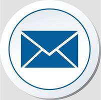 Stroke Email Icon Vector Graphic
