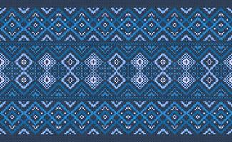 Pixel ethnic pattern, Vector embroidery abstract background, Geometric classic Navajo style