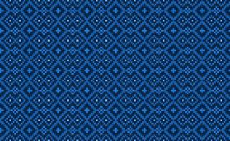Geometric ethnic pattern, Vector embroidery oriental background, Pixel repeat Morocco style design