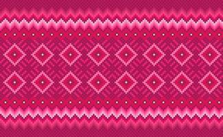 Embroidery ethnic pattern, Vector Geometric ornamental background, Cross stitch cross stitch triangle style