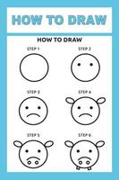 How to Draw Animals Step by Step vector