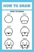 How to Draw Animals Step by Step vector