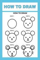 How to Draw Animals Step by Step vector