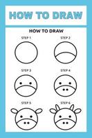 How to Draw Animals Step by Step vector