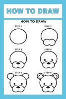 How to Draw Animals Step by Step vector