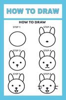 How to Draw Animals Step by Step vector