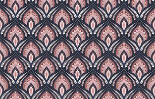 Vector vintage damask pattern design