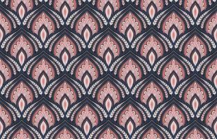 Vector vintage damask pattern design