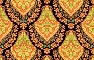 Vector beautiful damask pattern. Royal pattern with floral ornament Wallpaper with a damask pattern. Vector illustration.