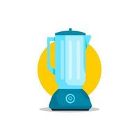 illustration of a blender or juicer with a flat illustration style. food processor vector. vector