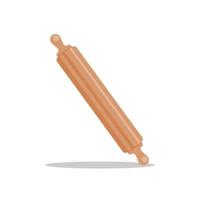 flat illustration of a rolling pin. pastry tool vector graphic.