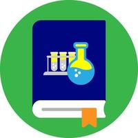 Chemistry Book Flat Icon vector