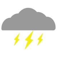 Lightning Flat Icon vector