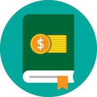 Economy Book Flat Icon vector