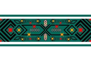 The concept of ethnic fabrics pattern of tribe is used for apparel,background,high tech,carpet,wallpaper,clothing,wrapping,batik,fabric,vector illustration. embroidery style. vector