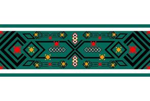 The concept of ethnic fabrics pattern of tribe is used for apparel,background,high tech,carpet,wallpaper,clothing,wrapping,batik,fabric,vector illustration. embroidery style. vector