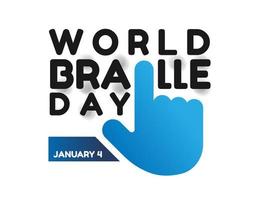 World Braille Day Illustration Concept