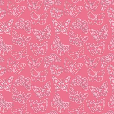 Seamless print with butterflies. Cute background for design of fabric, paper,  wrappers and wallpaper.eps 10 Stock Vector Image & Art - Alamy