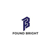 logotipo de la letra inicial abstracta fb o bf en color azul aislado en fondo blanco aplicado para el logotipo de la agencia de marketing también adecuado para las marcas o empresas que tienen el nombre inicial bf o fb. vector