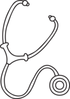 Hand Drawn Stethoscope illustration png