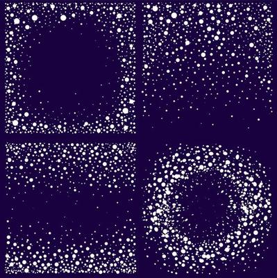 Set of Frames from Falling Snow Effect