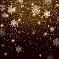 Winter falling snow background vector