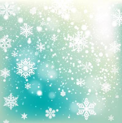 Winter falling snow background