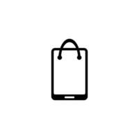 abstract design smartphone shopping vector