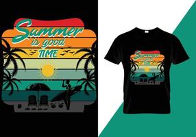 summe T-shirt designer vector