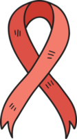 Hand Drawn mourning ribbon illustration png